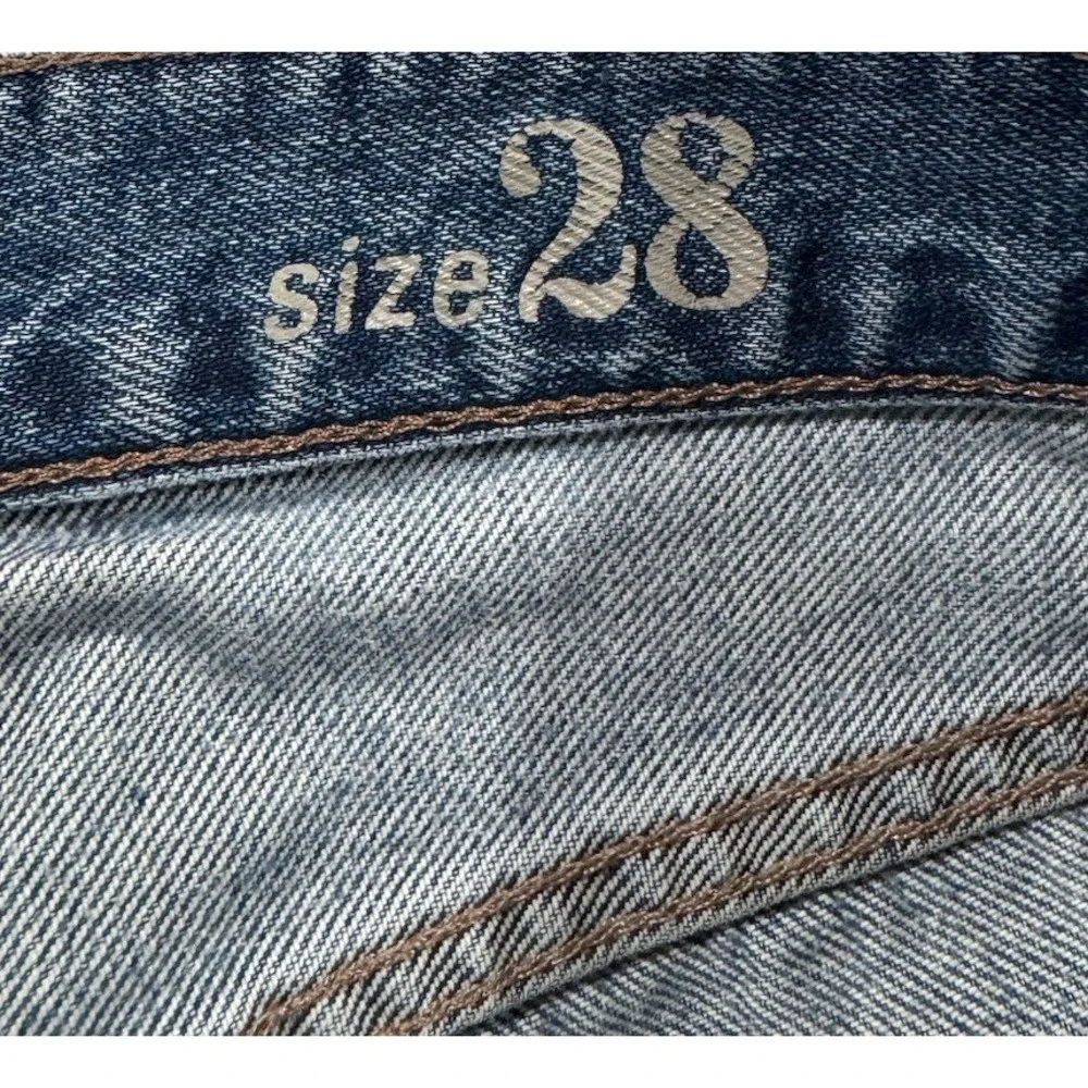 J.Crew Broken In Boyfriend Jeans Womens 28 Distressed Slim Straight Blue B0718